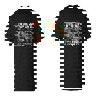 Retro 60S 70S Style Vintage 1963 Original Parts 60Th Birthday T-shirt - Thegiftio UK