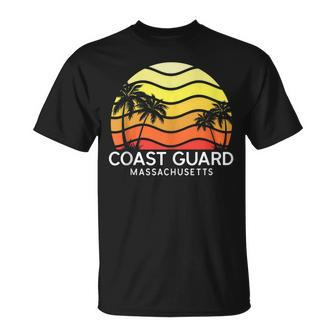 Retro Coast Guard Surf Beach Vintage Palm Venice 70S T-Shirt - Seseable