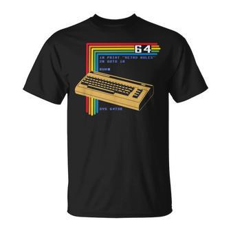 Retro Computer C64 T-Shirt - Seseable