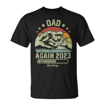 Retro Dad Again Est 2023 Loading Future New Vintage T-Shirt - Seseable