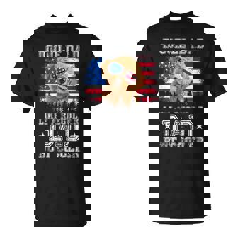 Retro Doodle Dad Cooler Regular Dad Usa Flag Fathers Day T-shirt - Thegiftio