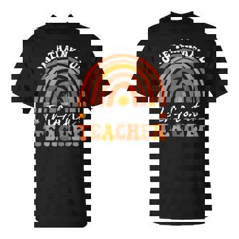 Retro One Thankful Infant Teacher Groovy Thanksgiving T-shirt - Thegiftio
