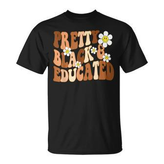 Retro Pretty Black And Educated I Am The Strong African T-Shirt - Seseable