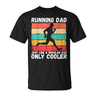 Retro Running Dad Runner Marathon Athlete Humor Outfit T-Shirt - Seseable