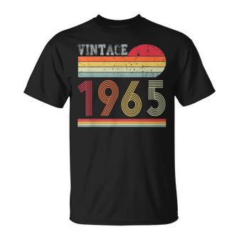 Retro Vintage 1965 Geburtstag T-Shirt für Männer und Frauen - Seseable