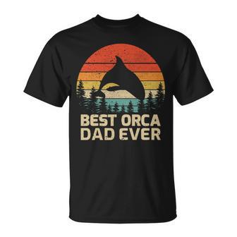 Retro Vintage Best Orca Dad Ever Father’S Day Long Sleeve Unisex T-Shirt