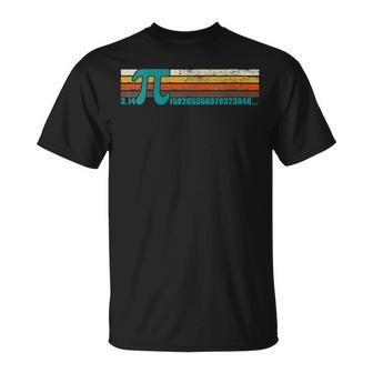 Retro Vintage Pi Day 3 14 Symbol Pi Math Geek Infinity Pi T-Shirt - Seseable