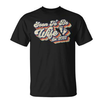 Retro Vintage Soon To Be Wife 2023 Soon To Be Wife T-Shirt - Seseable