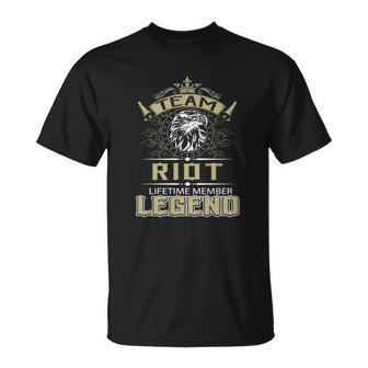 Riot Name - Riot Eagle Lifetime Member Leg Unisex T-Shirt - Seseable
