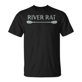 River Rat Kayaking And Canoeing Outdoors Unisex T-Shirt - Seseable