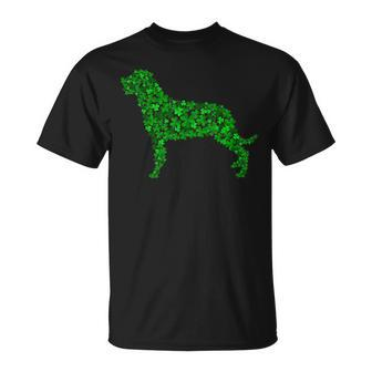 Rottweiler Dog Shamrock Leaf St Patrick Day T-Shirt - Seseable