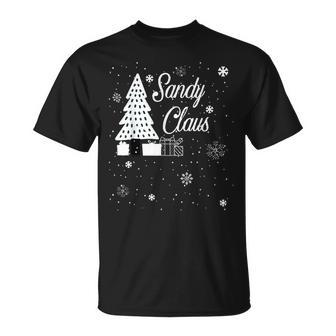 Sandy Claus For People Named Sandy Christmas Holiday T-shirt - Seseable