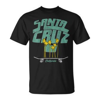 Santa Cruz California Skateboarding Beach Boardwalk Unisex T-Shirt | Mazezy