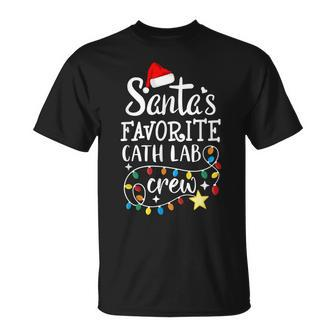 Santas Favorite Cath Lab Crew Christmas Cath Laboratory T-shirt - Seseable