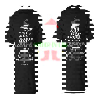 Santa’S Favorite Mother In Law Family Matching Christmas T Unisex T-Shirt