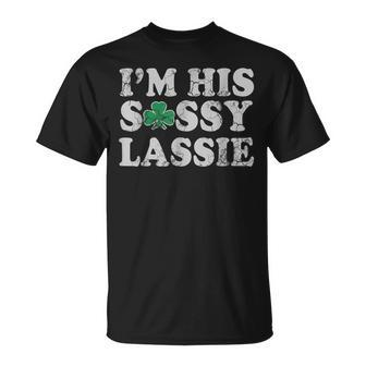 Im His Sassy Lassie Couples St Patricks Day Matching T-Shirt - Seseable
