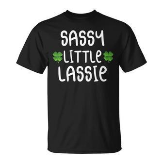 Sassy Little Lassie Girls Kids Toddler St Patricks Day Gift Unisex T-Shirt | Mazezy