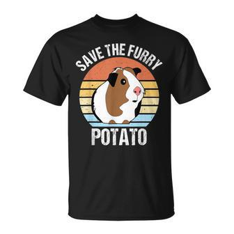 Save The Furry Potato Guinea Pig T-Shirt - Seseable