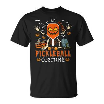 This Is My Scary Pickleball Costume Halloween Skeleton Lover T-shirt - Thegiftio UK