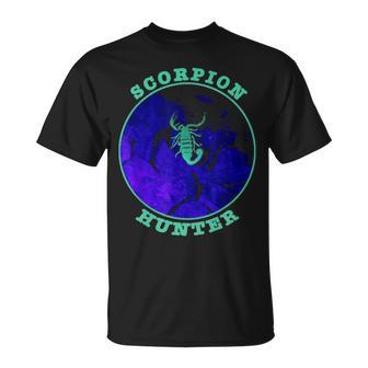 Scorpion Hunter Arachnids Desert Night Watch Design Unisex T-Shirt - Seseable