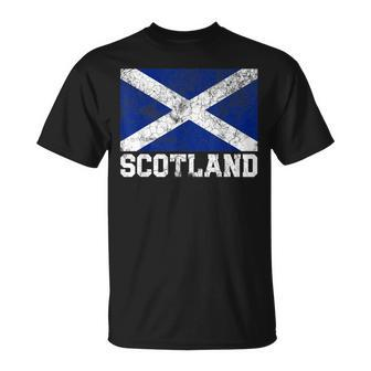 Scotland Flag Scottish Family Pride Country Vintage T-shirt - Seseable