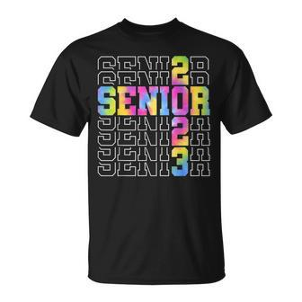Senior 2023 Class Of 2023 Seniors Graduation 23 Tie Dye Gift Unisex T-Shirt | Mazezy