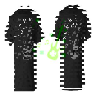 Shamrock N Roll St Patricks Day Irish Music T-shirt - Thegiftio