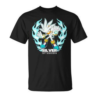 Silver Flame The Hedgehog Unisex T-Shirt | Mazezy
