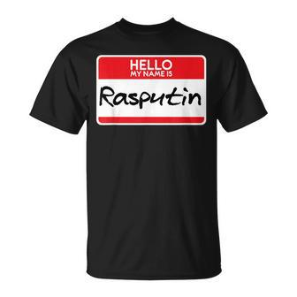 Simple Halloween Costume Idea My Name Is Rasputin T-shirt - Thegiftio UK