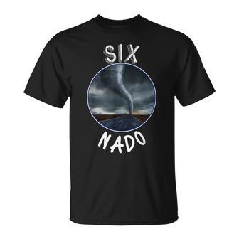 Six Nado Tornado Storm Chaser Kids Six Year Olds Birthday T-shirt - Seseable