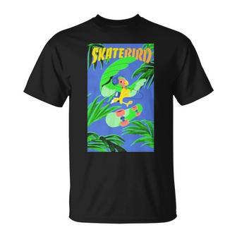 Skate Bird Unisex T-Shirt | Mazezy