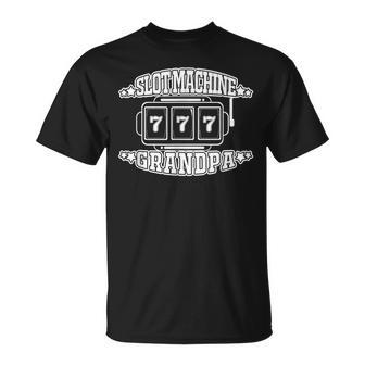 Slot Machine Grandpa Unisex T-Shirt | Mazezy
