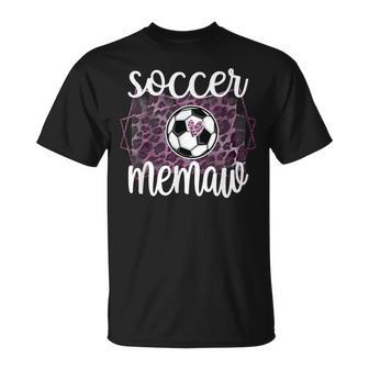 Soccer Memaw Grandma Memaw Of A Soccer Player Unisex T-Shirt | Mazezy