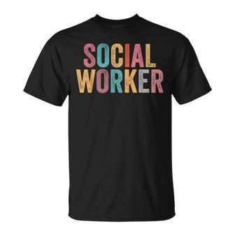Social Worker Vintage School Social Worker T-Shirt - Seseable
