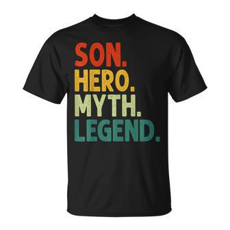Sohn Held Mythos Legende Retro Vintage-Sohn T-Shirt - Seseable