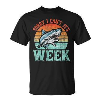 Sorry I Cant Marine Biologist Shark Lovers Wildlife T-Shirt - Seseable