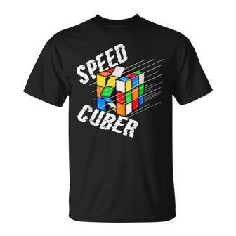 Speed Cuber Speed Cubing Puzzles Cubing Puzzles T-Shirt - Seseable