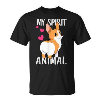My Spirit Animal Corgi Dog Love-R Dad Mom Boy Girl T-shirt - Seseable