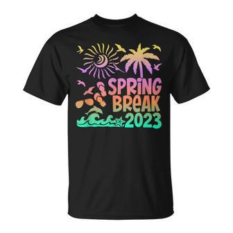 Spring Break 2023 Beach Vibes Family Matching Outfits Gifts Unisex T-Shirt | Mazezy