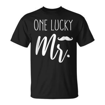 St Patricks Day Couples Matching One Lucky Mr T-Shirt - Seseable