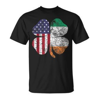 St Patricks Day Irish American Flag Saint Pride Usa T-shirt - Thegiftio UK