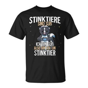 Stinktiere Sind Süß Stinktier T-Shirt - Seseable