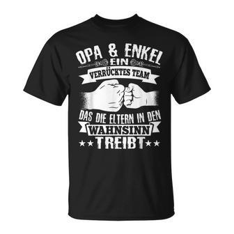 Stolzer Opa Und Enkel Partnerlook Spruch Geschenk Enkelkind T-Shirt - Seseable