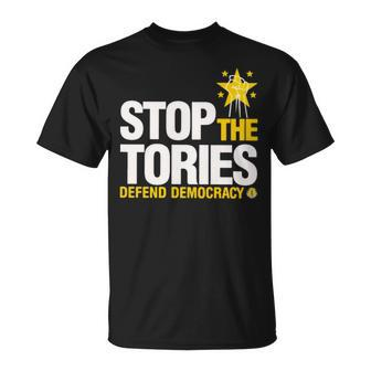 Stop The Tories Defend Democracy T Unisex T-Shirt | Mazezy
