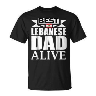 Storecastle Best Lebanese Dad Fathers Lebanon Flag Gift For Mens Unisex T-Shirt | Mazezy CA