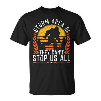 Storm-Area-51 Bigfoot Sie Können Uns Nicht Alle Aufhalten T-Shirt - Seseable