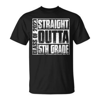 Straight Outta Fifth 5Th Grade Class Of 2023 Graduation Unisex T-Shirt | Mazezy AU