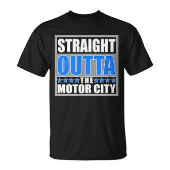 Straight Outta The Motor City Detroit Michigan T-shirt - Thegiftio UK