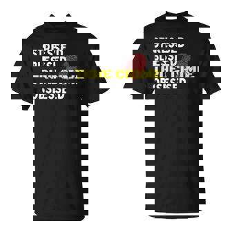 Stressed Blessed True Crime Obsessed Fingerprint T-shirt - Thegiftio