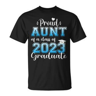 Super Proud Aunt Of 2023 Graduate Awesome Family College Unisex T-Shirt | Mazezy UK